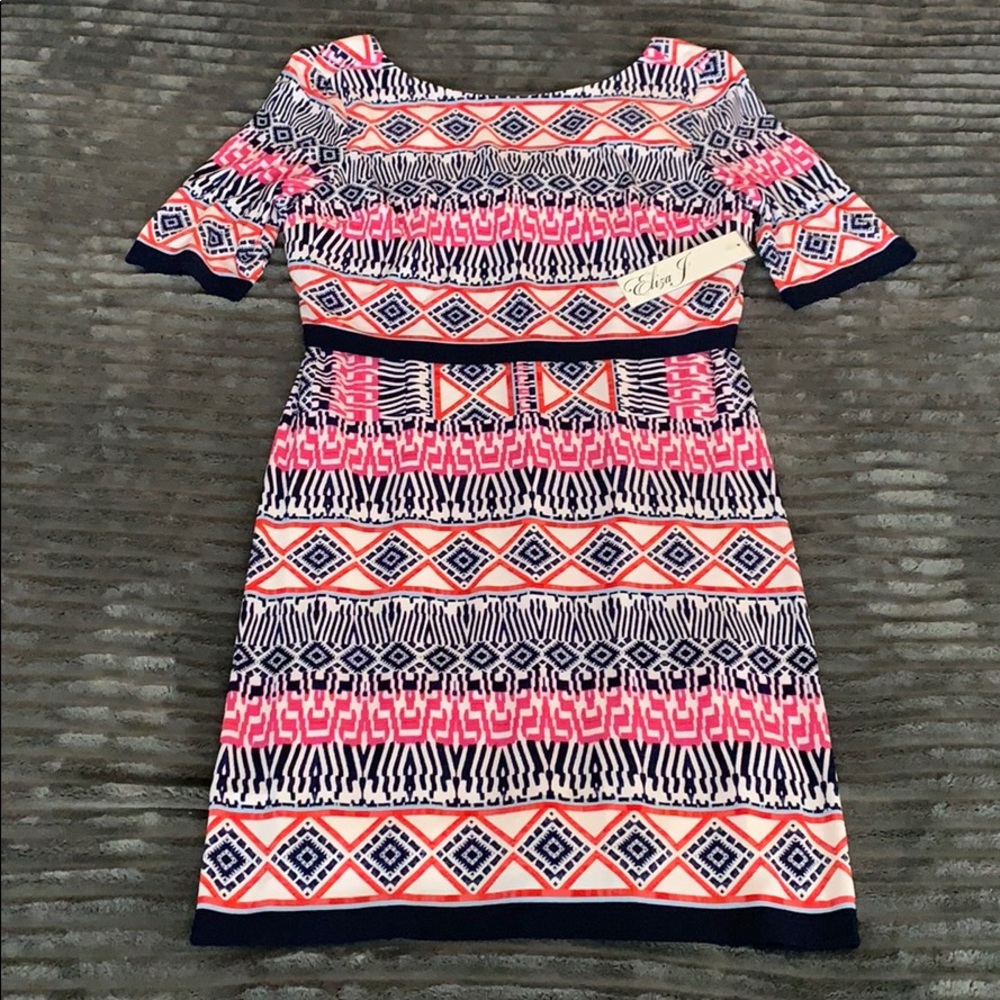 Eliza J Multi Print Summer Dress